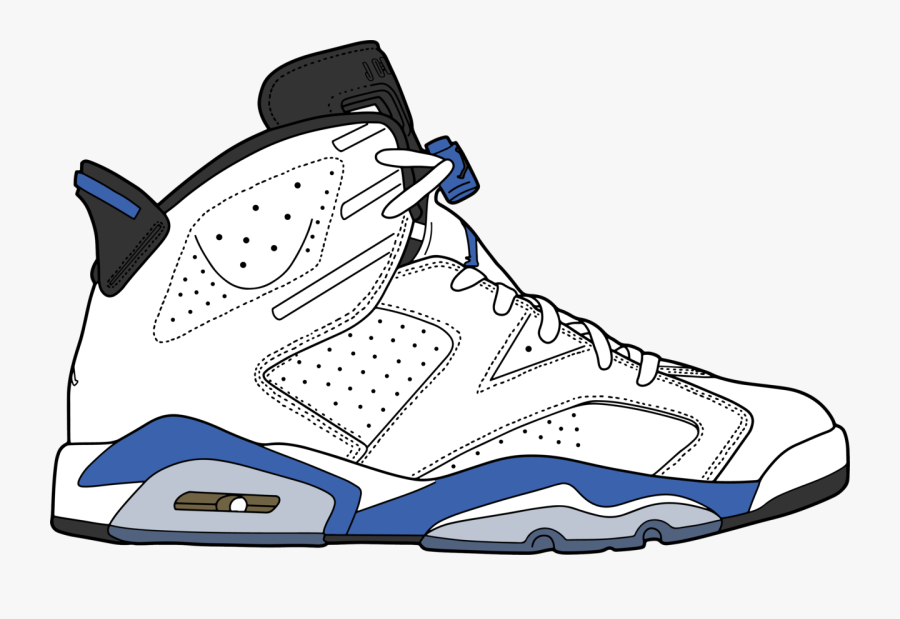 Air Jordan 6 “sport Blue”, Transparent Clipart