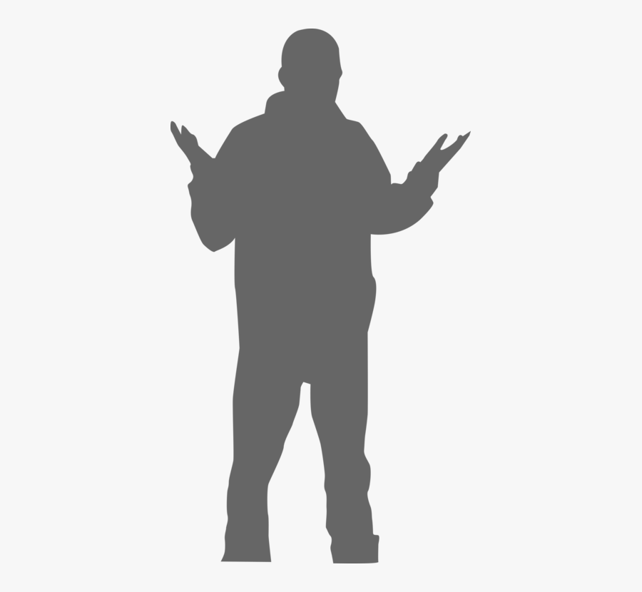 Transparent Rapper Clipart - Single Man Black Png, Transparent Clipart