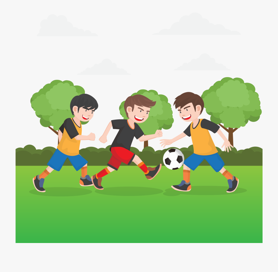 Clip Art Cartoon Network Animation Series - Playing Football Cartoon, Transparent Clipart