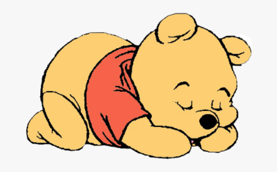 Largest Collection Of Free To Edit Goodnight 😂4 - Sleeping Winnie The Pooh, Transparent Clipart