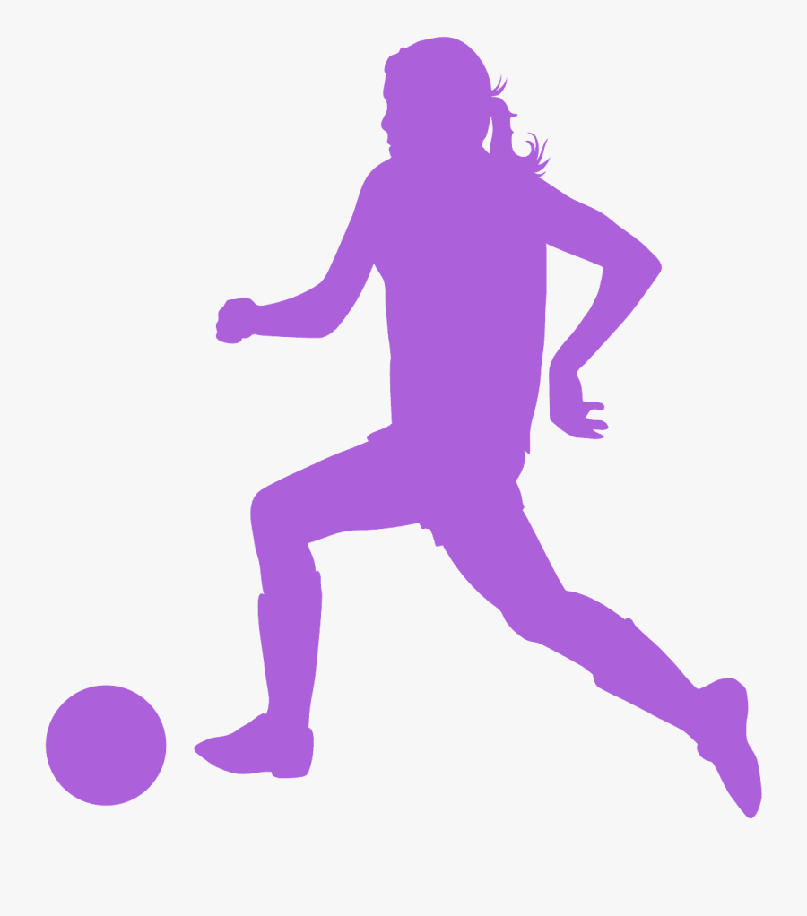 Jugadora De Futbol Vector, Transparent Clipart