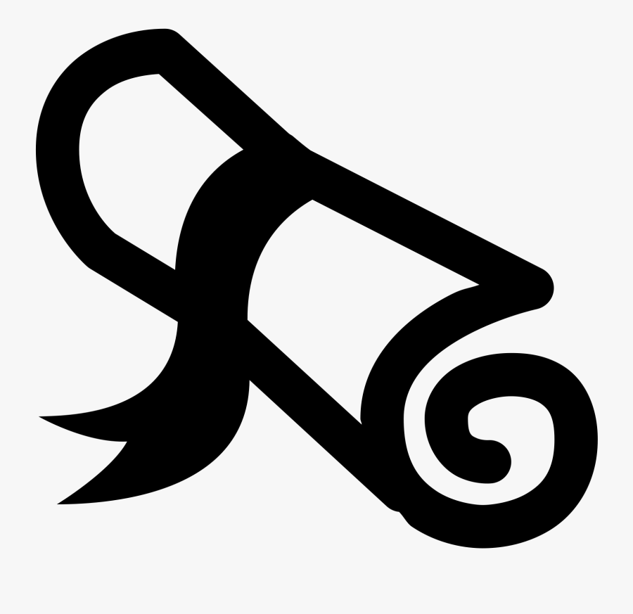 Graduate Diploma Academic Certificate Computer Icons - Scholarship Black And White Png, Transparent Clipart