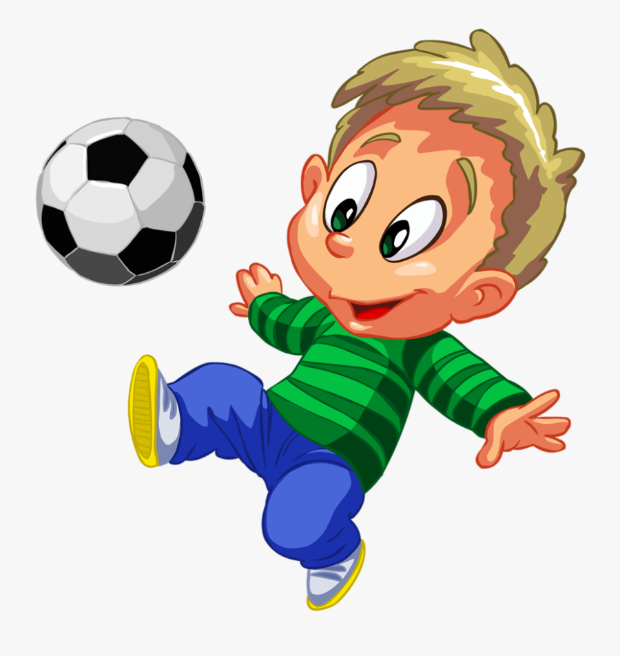 Funny Soccer Cliparts - Niño, Transparent Clipart