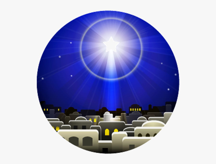 8 Bethlehem Star Over The House - Star Of Bethlehem, Transparent Clipart