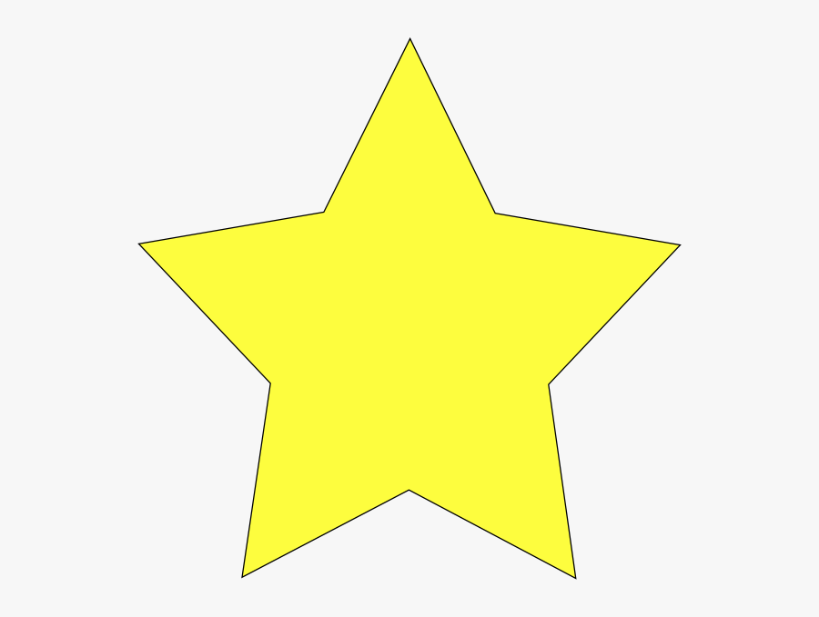 Star Lang Clip Art - Yellow Star With Black Background, Transparent Clipart