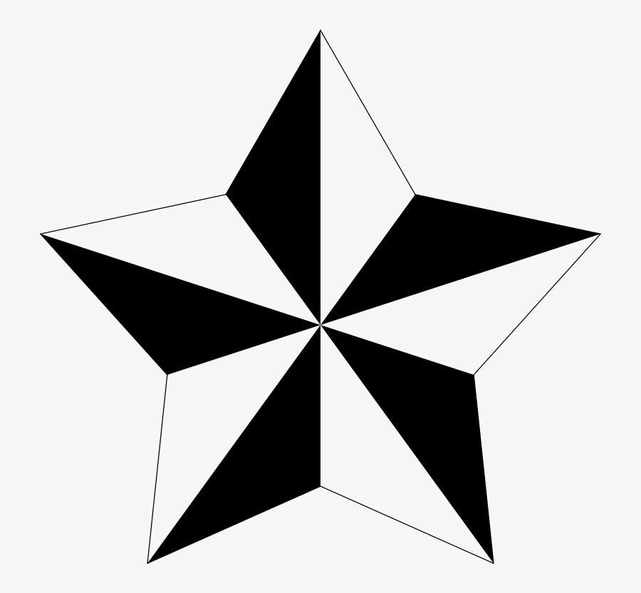 Alternate - Clipart - 3d 5 Point Star, Transparent Clipart