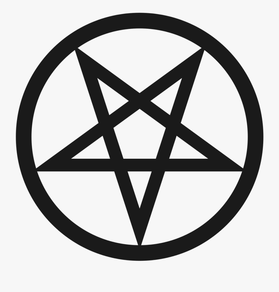 Pentagram Pentacle Satanism Symbol Baphomet - Inverted Pentacle, Transparent Clipart