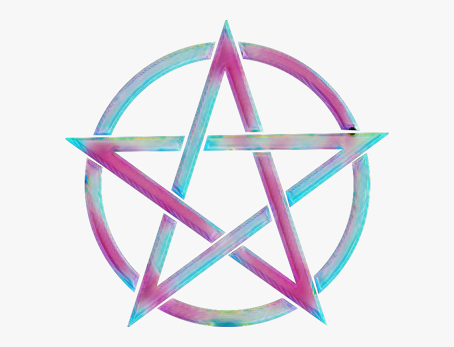#pentacle #witch #pagan #symbol #star #pentagram #sticker - Transparent Pentagram, Transparent Clipart