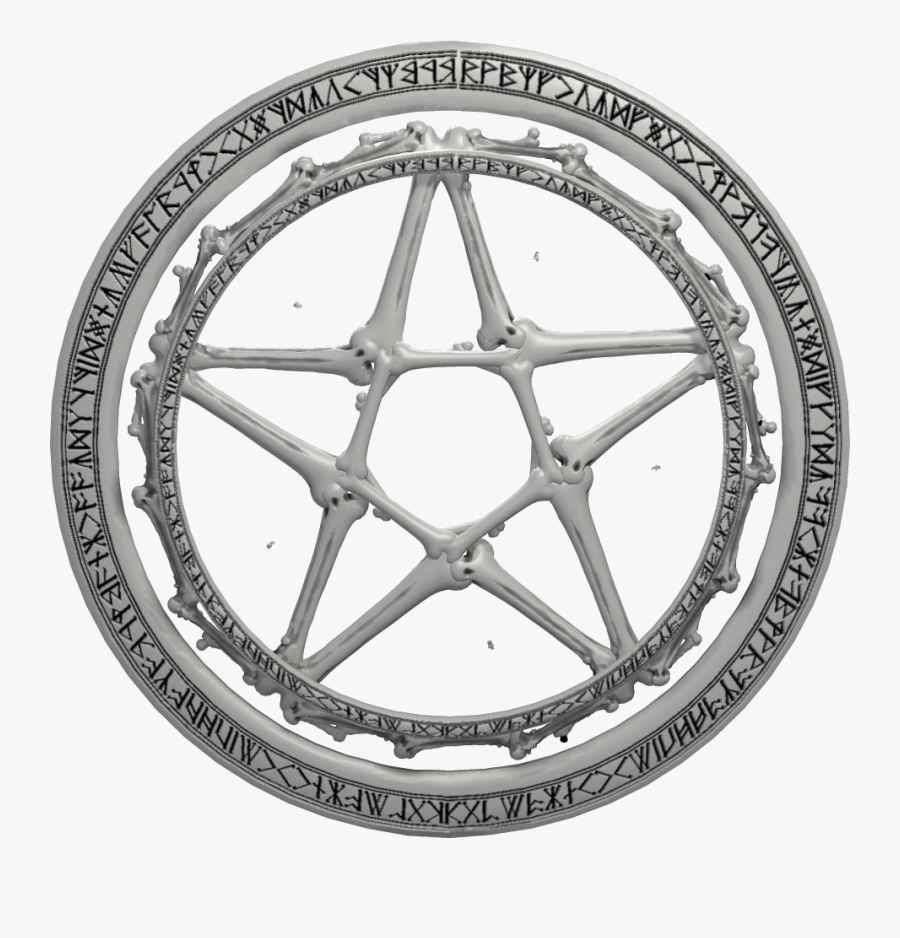 Pentacle Png Image - Pentagram Lower Back Tattoo, Transparent Clipart
