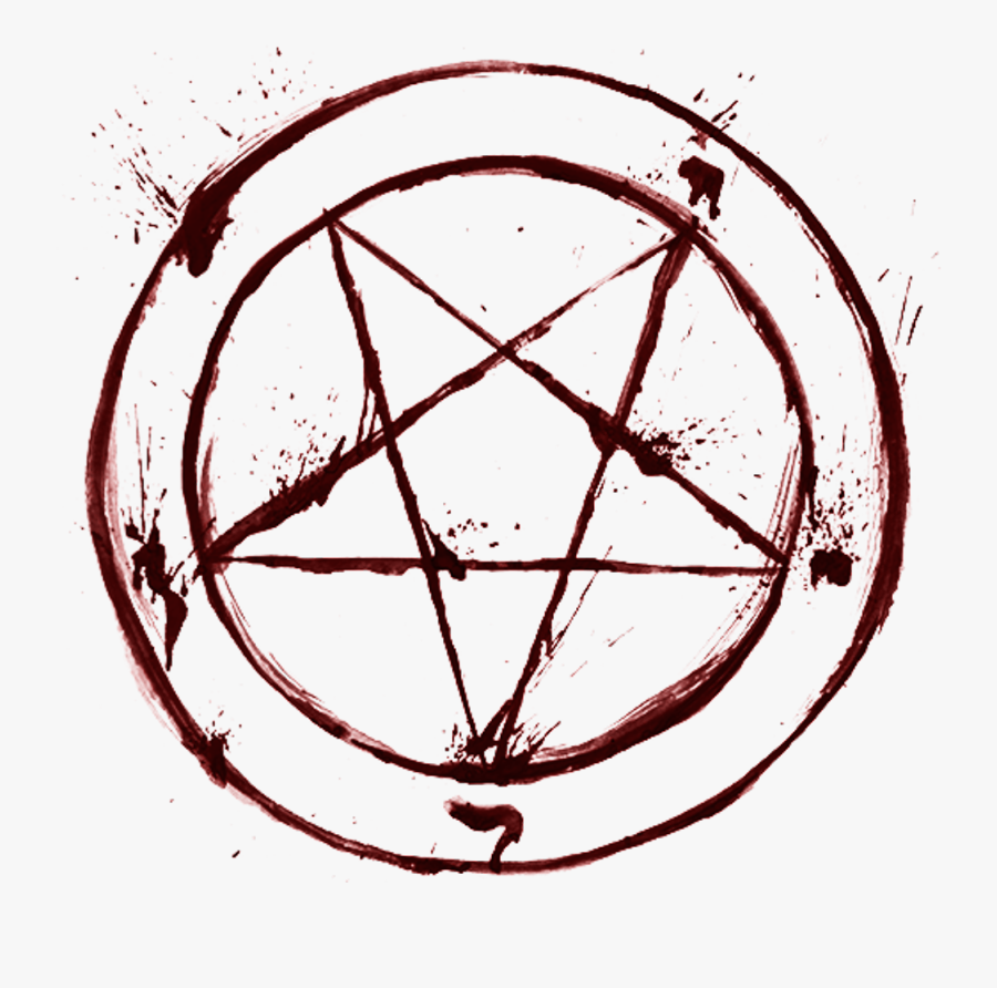 #blood #satan #pentagram #occult #religion #goth - Satanic Pentagram Png, Transparent Clipart