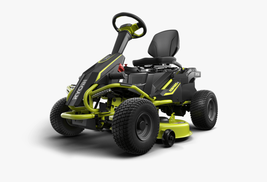Transparent Lawn Mower Png - Ryobi Electric Riding Mower, Transparent Clipart
