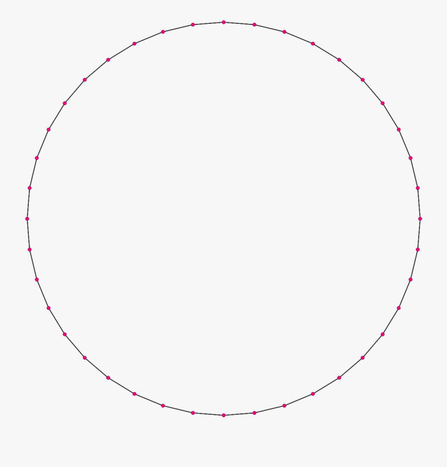 Polygon With 100 Sides, Transparent Clipart