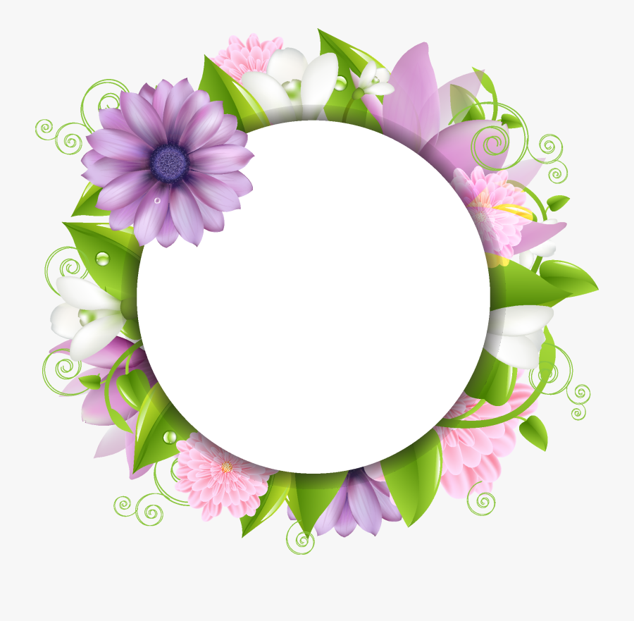 Flower Border Png Design, Transparent Clipart