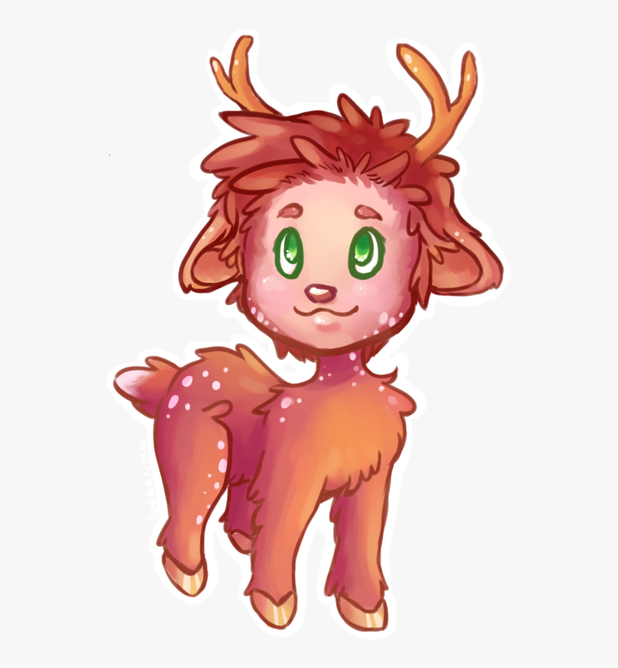 Clip Art Fawn Mythical - Cartoon, Transparent Clipart
