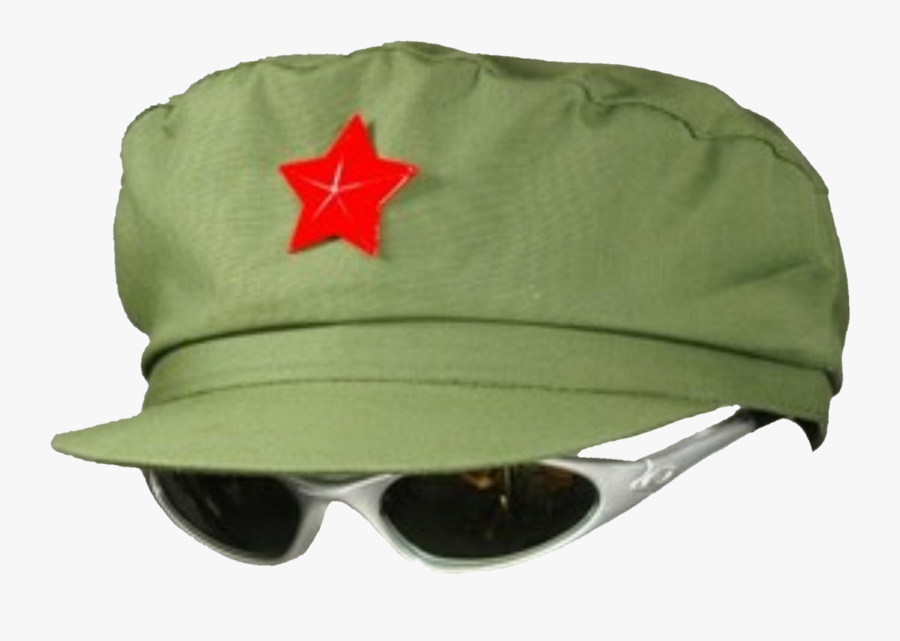 #vintage #radicalleft #hat #sunglasses #mao #chinese - Mao Cap, Transparent Clipart
