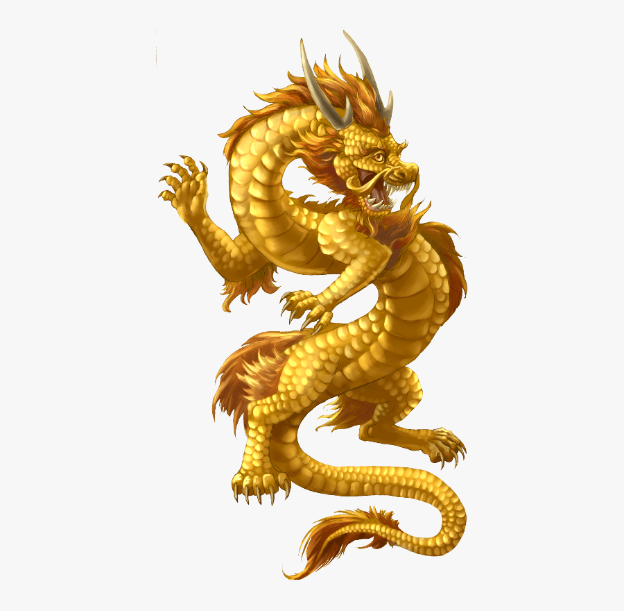 Chinese Dragon Gold - Chinese Dragon No Background, Transparent Clipart
