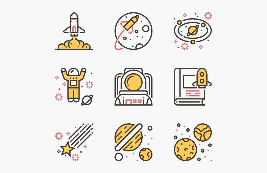 Space Exploration - Employee Relations Icons, Transparent Clipart