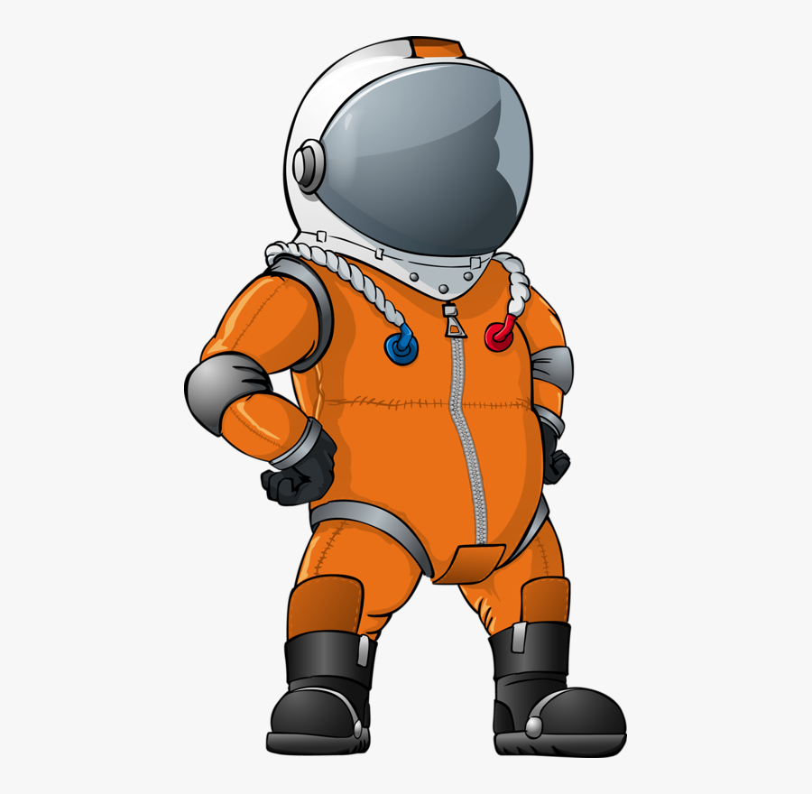 Orange Astronaut Clipart, Transparent Clipart