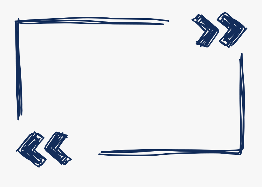 Blue Painted Hand Euclidean Vector Border Pixel Clipart - Blue Line Border Png, Transparent Clipart