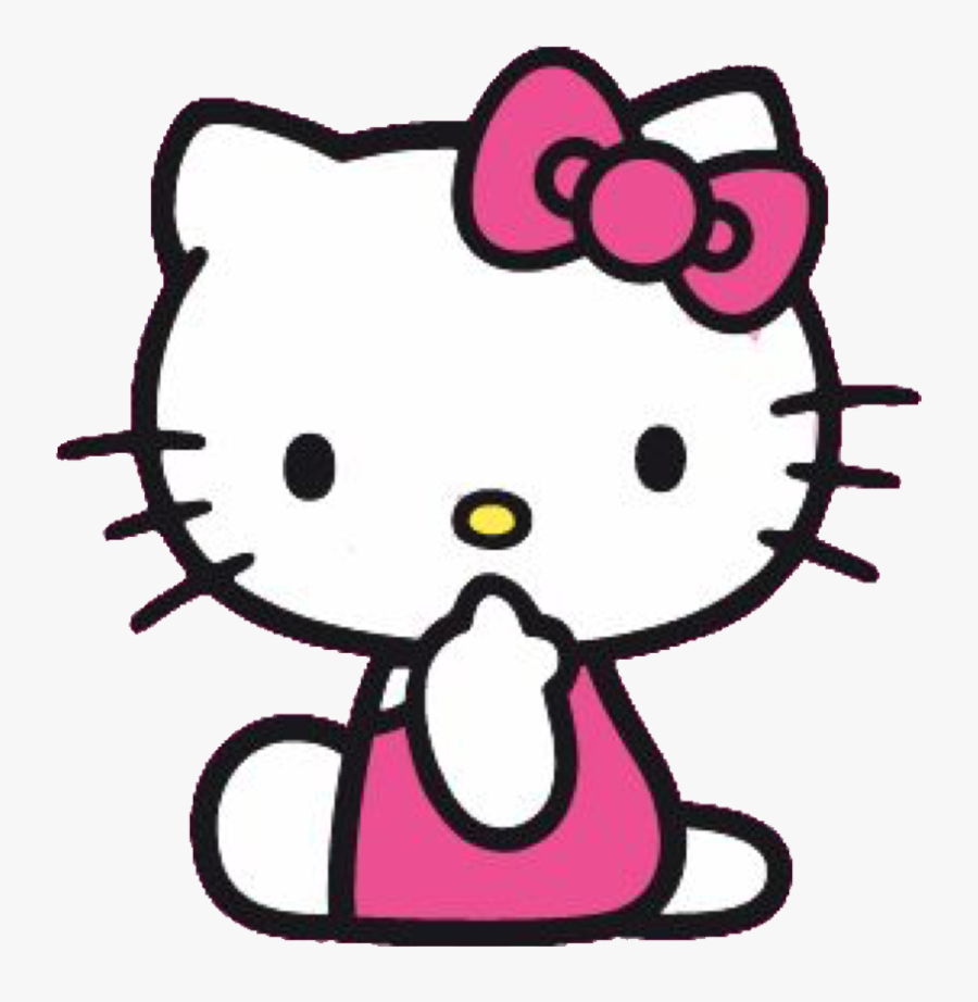 Hello Kitty Sentada Png, Transparent Clipart