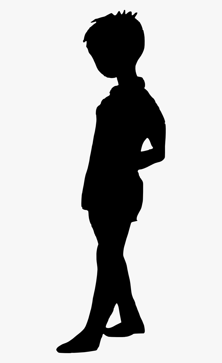 Boy Silhouette Transparent Background, Transparent Clipart