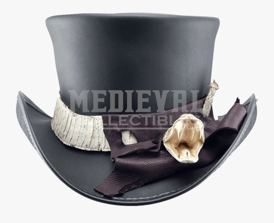 Transparent Tophat Png - Leather, Transparent Clipart