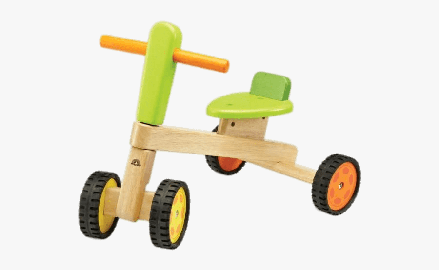 Coloured Wooden Tricycle - Triciclo Plantoys, Transparent Clipart