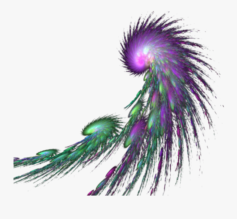 #mq #green #purple #feather #feathers - Feather Colorful Designs Png, Transparent Clipart