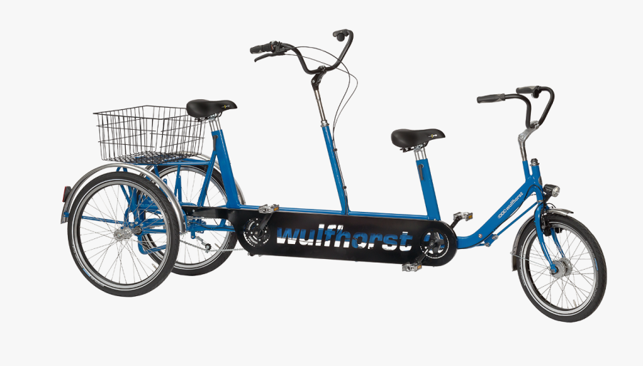 Transparent Tricycle Png - Wulfhorst Tandem Dreirad, Transparent Clipart