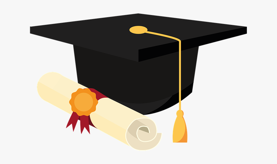Graduation, Cap And Scroll, University Grad, University - Logo Topi Wisuda Dan Buku, Transparent Clipart