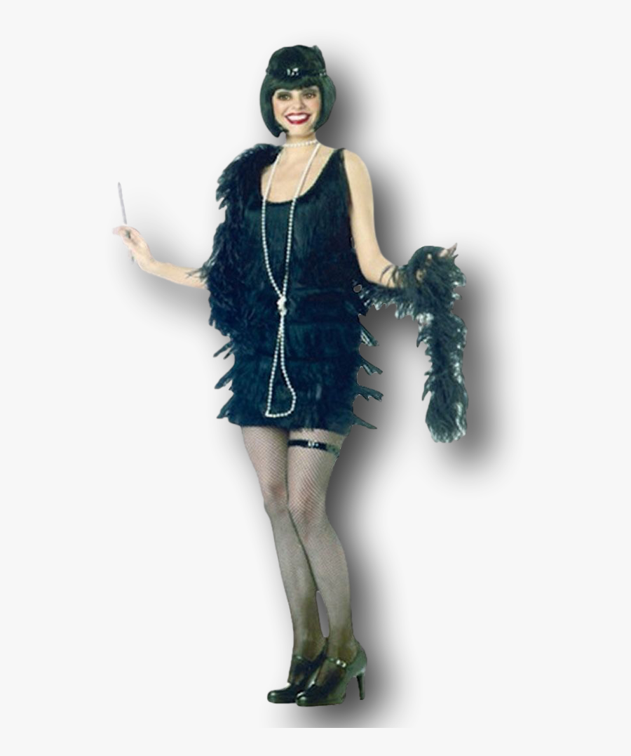 Transparent Flapper Clipart - Chicago 1920s Fashion, Transparent Clipart