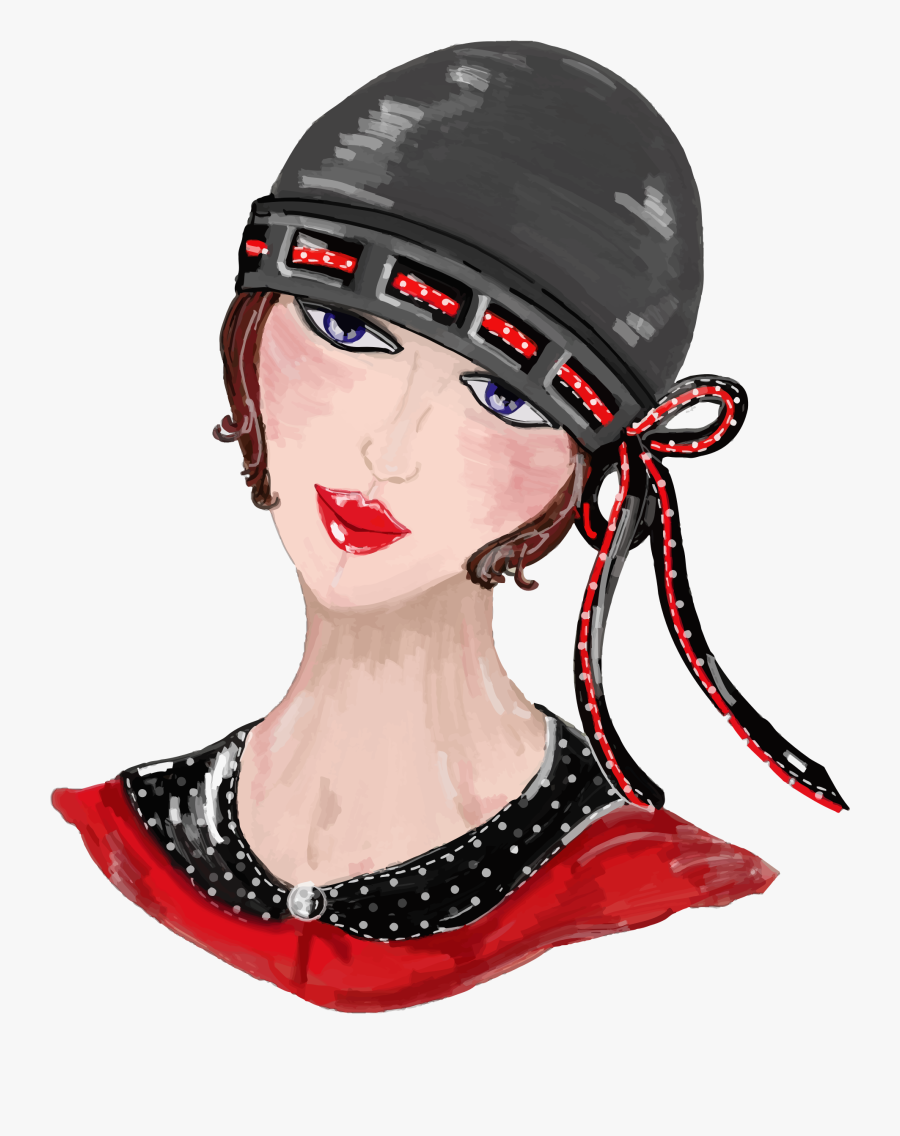 Neck,cap,headgear - Fashion Cap Girls Illustration, Transparent Clipart