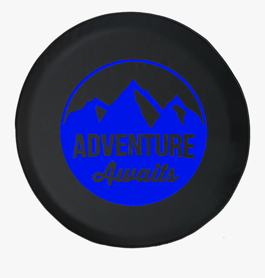 Adventure Awaits Mountain Scene Stamp Style Offroad - Circle, Transparent Clipart