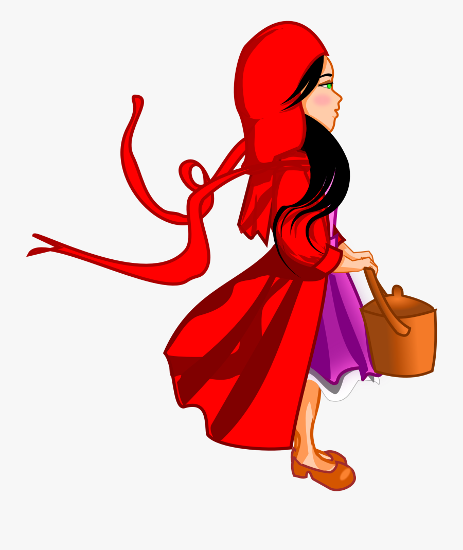 Red Hat Girl 555px - Transparent Little Red Riding Hood Png, Transparent Clipart