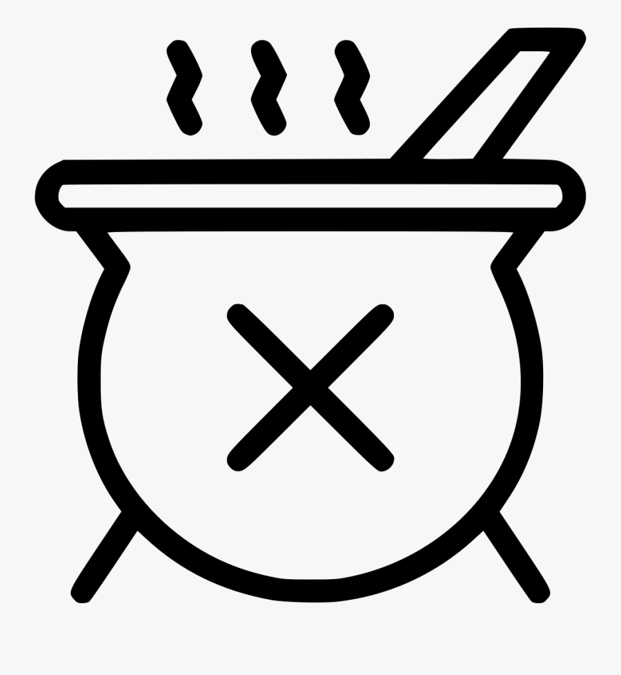 Potion Poision Witchcraft Cauldron Pot - Icon, Transparent Clipart