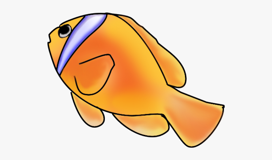 Gold Fish Clipart Swimming Animal - Fish Swimming Clipart Png, Transparent Clipart