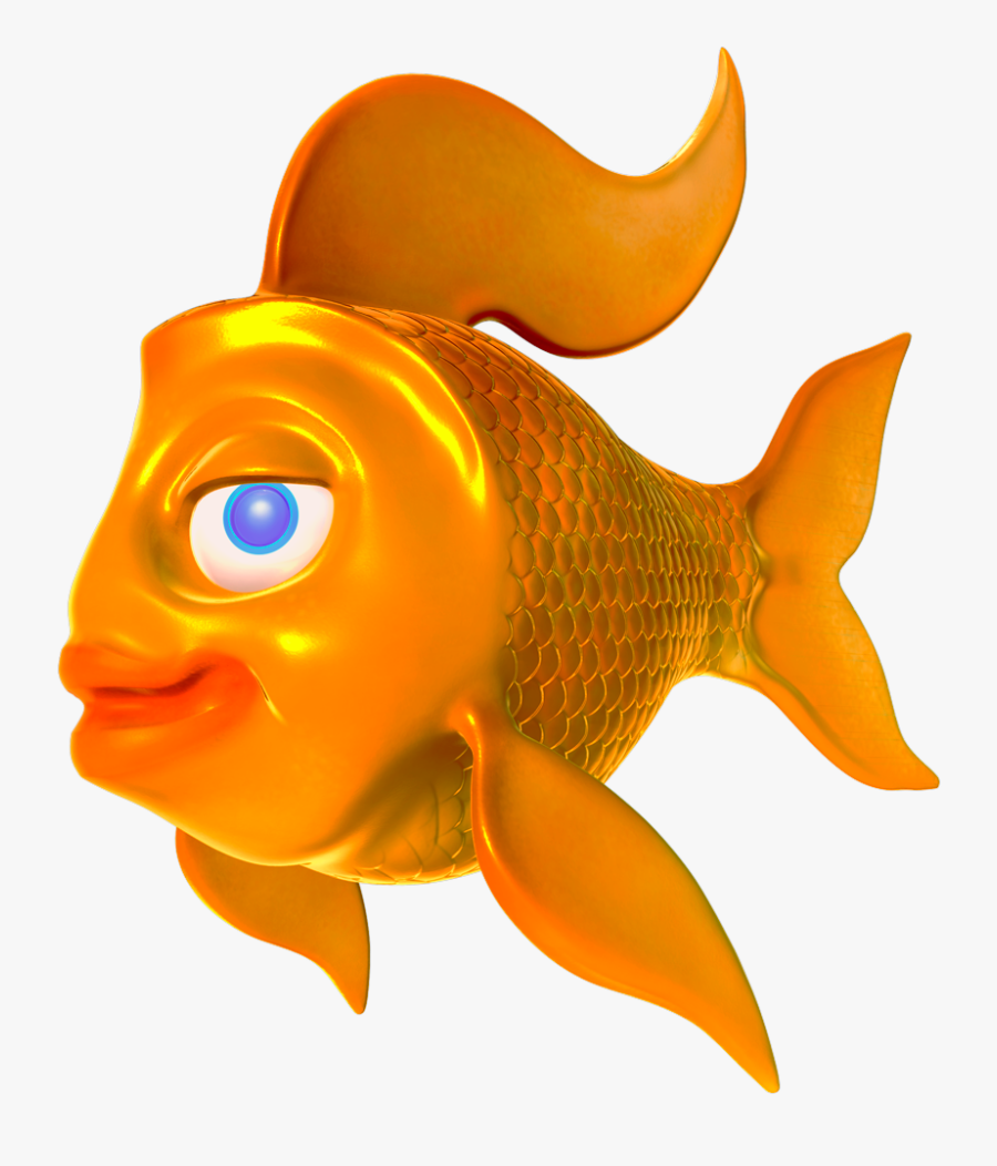 Finished Model, Before The Design Was Deemed Too Cartoony - Goldfishclipart, Transparent Clipart