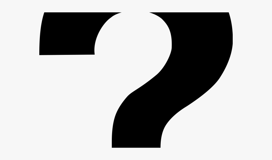 Question Mark Clipart Question And Answer - White With Black Border Question Mark, Transparent Clipart