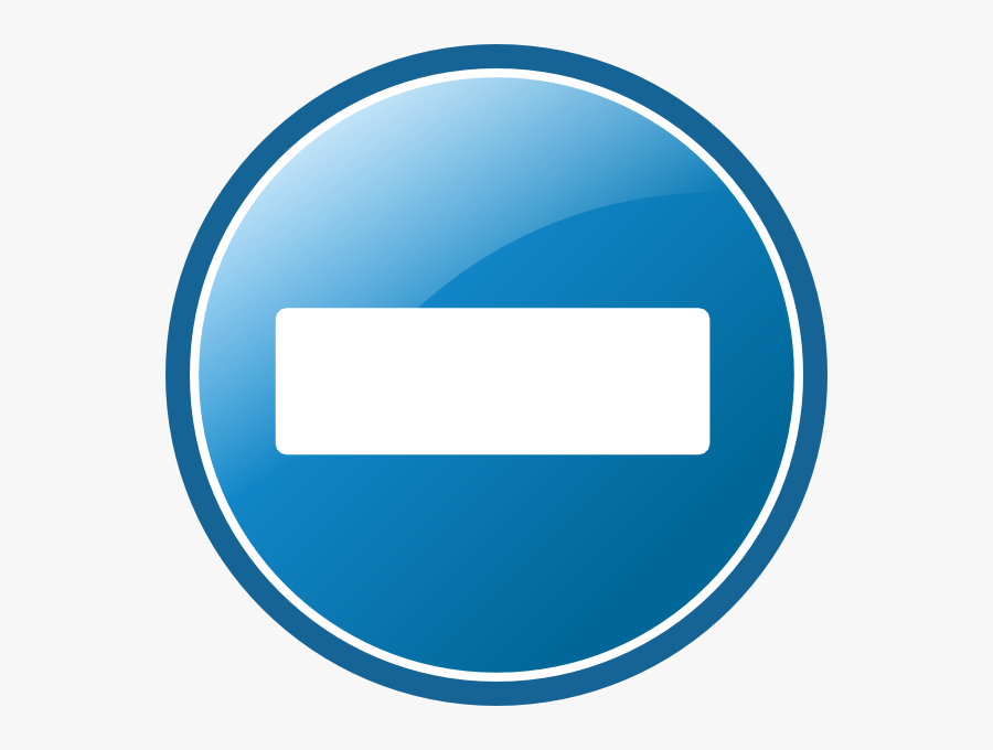 Minus Button 2 Clip Art At Clker - Plus And Minus Button Png Blue, Transparent Clipart