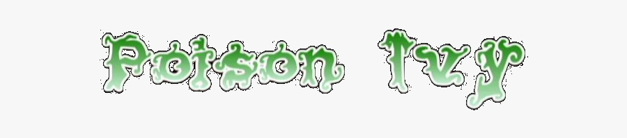 Poison Ivy - Poison Ivy Comic Logo, Transparent Clipart