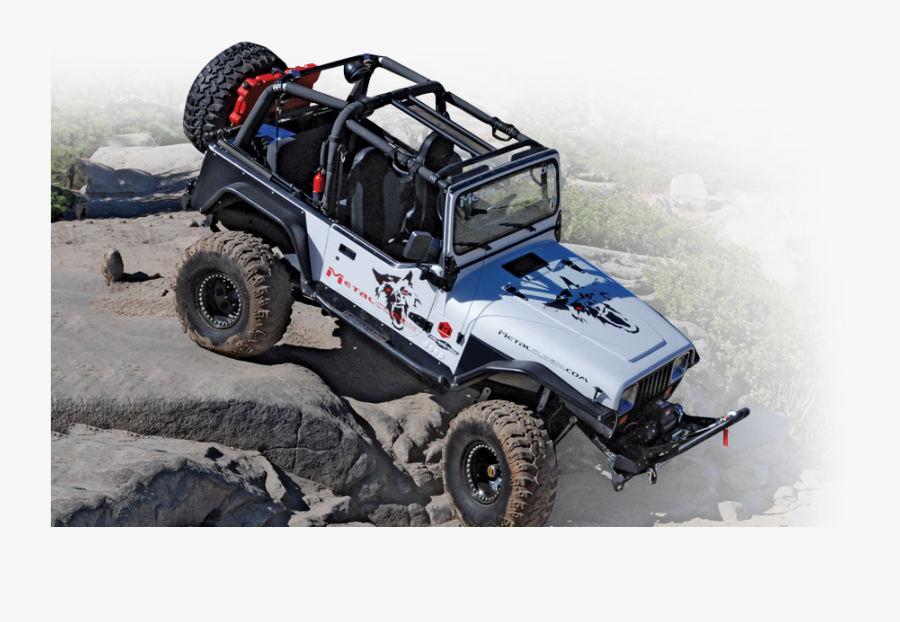 Grill Clipart Wrangler Jeep - Jeep Yj With Metalcloak Fenders, Transparent Clipart