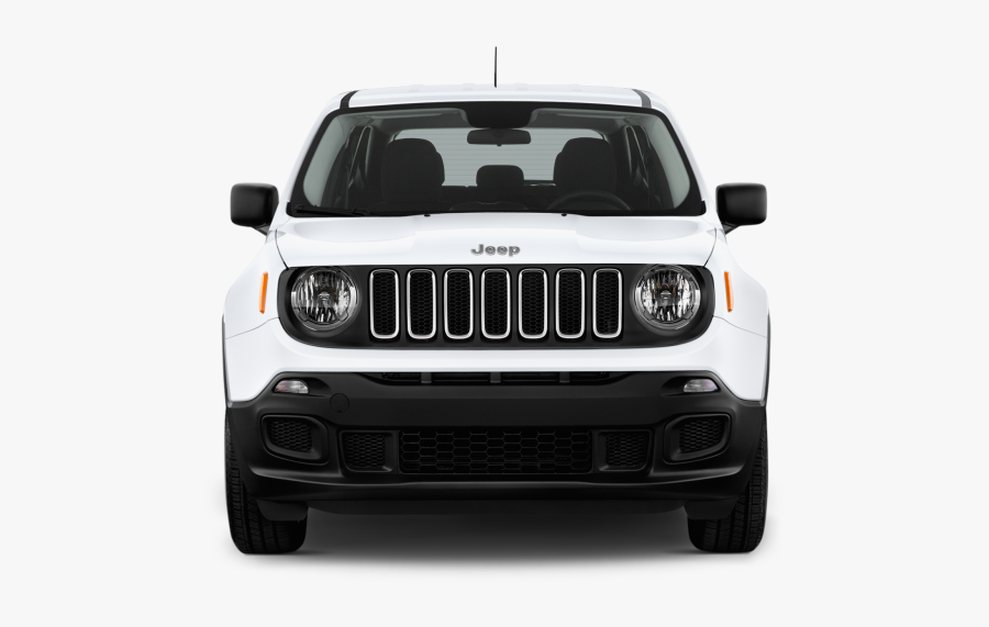 Jeep Grill Clipart - 2017 Jeep Renegade Front, Transparent Clipart