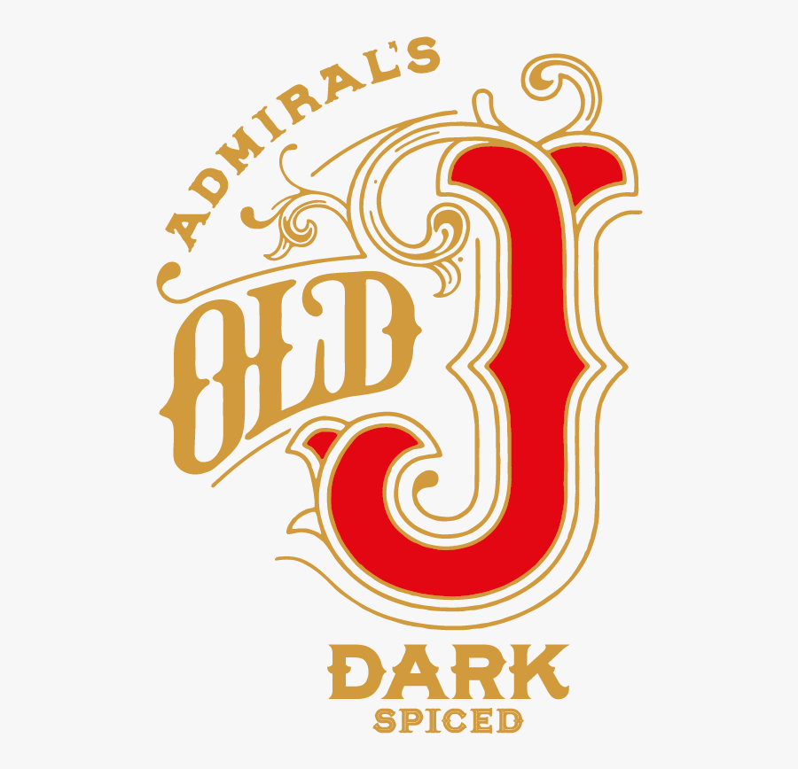 Admirals Old J Rum, Transparent Clipart