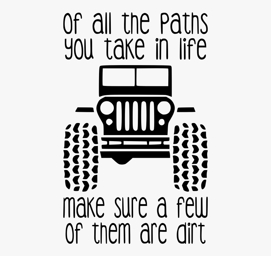 Jeep Car Black And White Sticker, Transparent Clipart