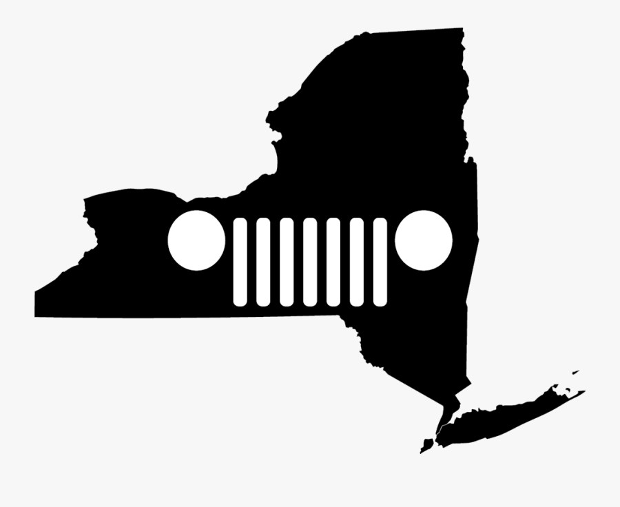 New York Grille Decal - New York State, Transparent Clipart