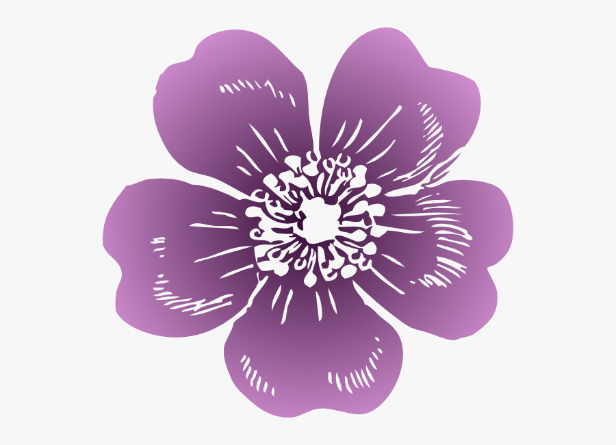 Wild Rose Clip Art At Clker - Clip Art Wild Rose, Transparent Clipart