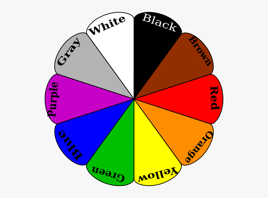 Colours Spinner Printable, Transparent Clipart