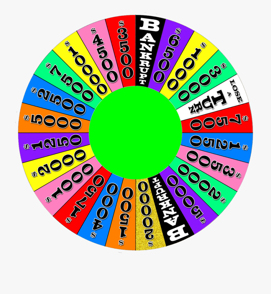 Roulette Wheel Clipart Fortune - Wheel Of Fortune Wheel Transparent, Transparent Clipart