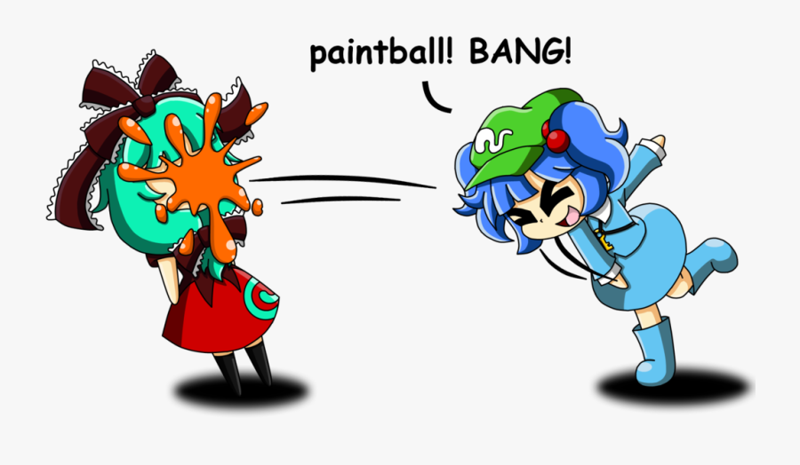 Paintball Clipart Transparent - Touhou Kappa, Transparent Clipart