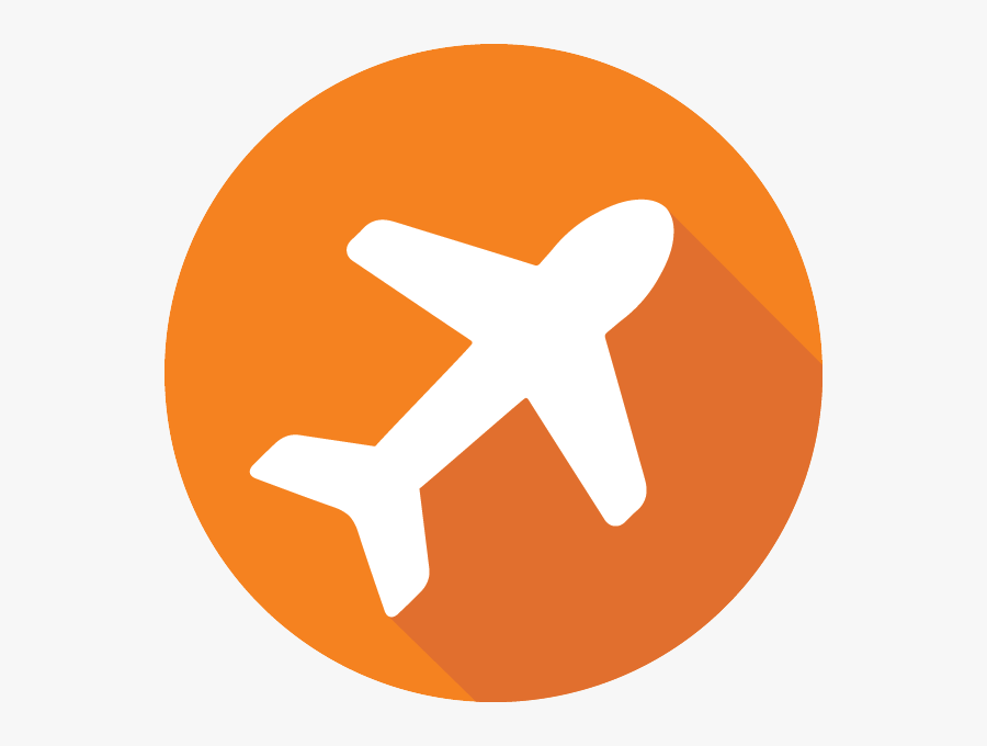 Link To Airline, Aircraft And Airports Page - Circle Airplane Png Icon, Transparent Clipart